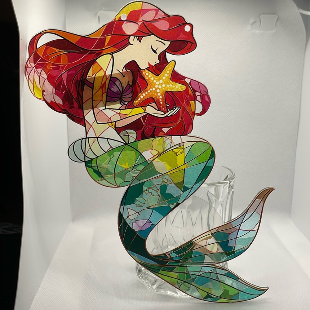 Suncatcher Acrylic Mermaid Home Decor New 9”